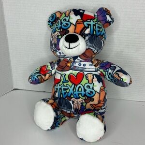 Colorful 14” Texas Love Plushology Bear